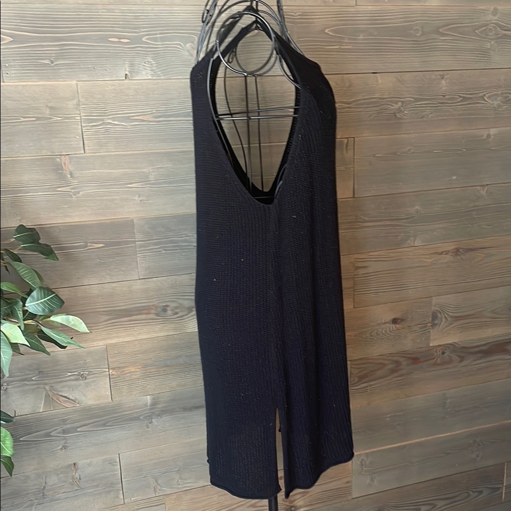 Elegant Black Knit Dress/long tank - Picture 4 of 4
